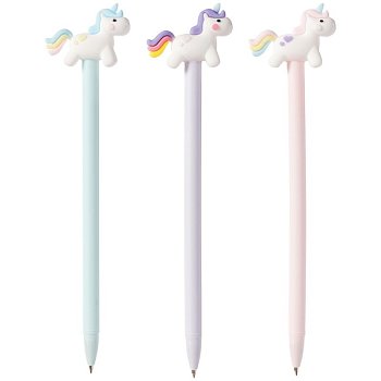 Ручка шариковая MESHU "Unicorn" синяя, 0.7 мм, корпус ассорти RE-296375