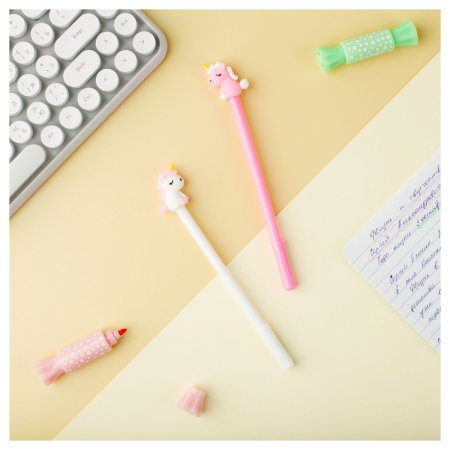 Ручка шариковая MESHU "Sugar" синяя, 0.7 мм, корпус ассорти RE-MS_52354