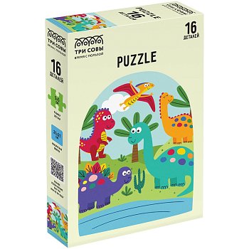 Пазл ТРИ СОВЫ 16 maxi "Динопарк" RE-ПК16М_54501