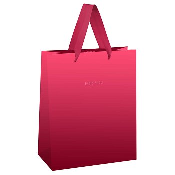 Пакет подарочный 18 x 23 x 10 см MESHU "Duotone. Magenta gradient" отд. фольгой, мат.лам RE-MS_51853