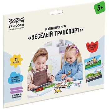 Игра развивающая на магнитах ТРИ СОВЫ "Веселый транспорт" 31 эл. RE-МИ_48720