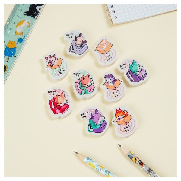 Ластик MESHU "Meow-bag" фигурный 40 x 30 x 13 мм, термопластичная резина RE-MS_45598