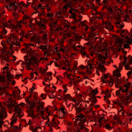 Блестки декоративные DECOLA звезды размер 4 мм, 20 г, красный радужный NP-W041-217-4