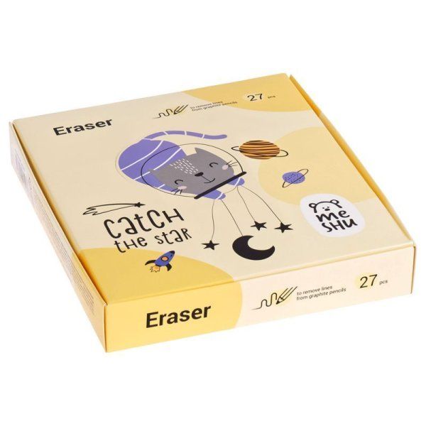 Ластик MESHU "Space Cat" фигурный 40 x 30 x 13 мм, термопластичная резина RE-MS_45592