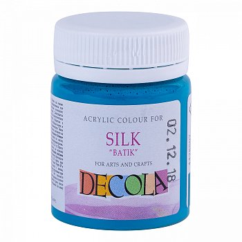 Краска акриловая по шелку "батик" DECOLA 50 мл, 507 Бирюзовая NP-4428507