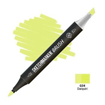 Маркер SKETCHMARKER Brush двухсторонний на спирт.основе G34 Дайкири MPSMB-G34