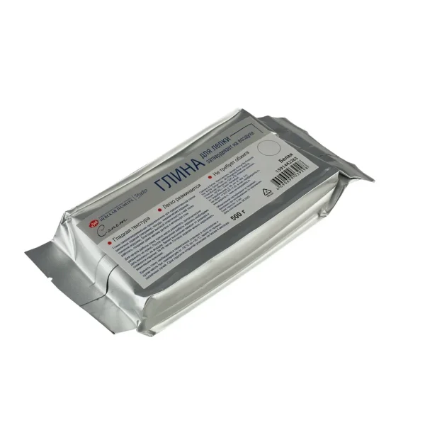 Глина для лепки СОНЕТ cамозатвердевающая 500 г, белая NP-1591442263