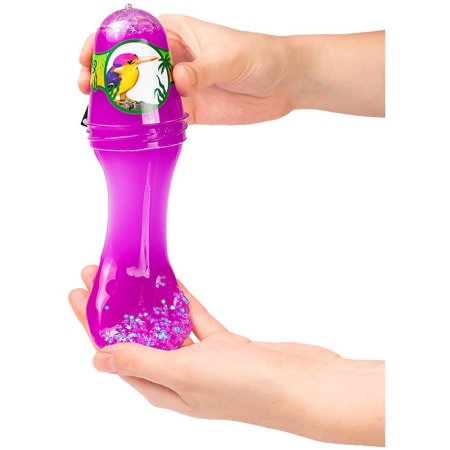 Слайм Slime "Jungle. Птичка Зимородок" с белыми звездочками 130 г AS-S300-28