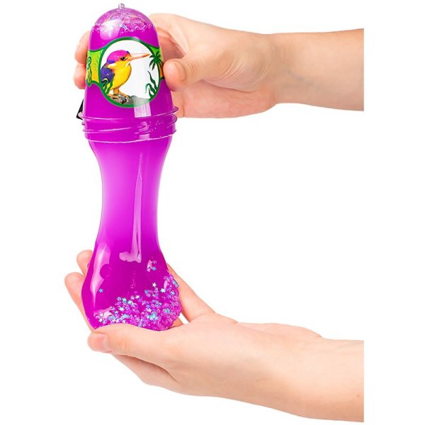 Слайм Slime "Jungle. Птичка Зимородок" с белыми звездочками 130 г AS-S300-28