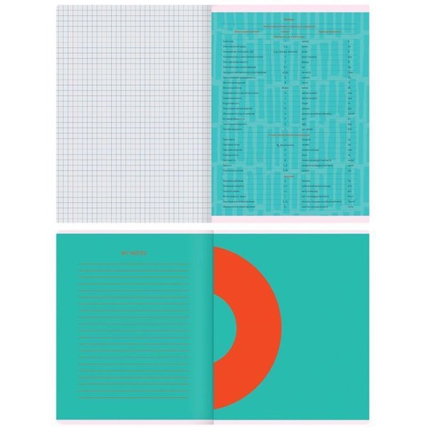 Тетрадь предметная 48л. MESHU "Bright splash" - Физика, матовая ламинация, выборочный УФ-лак RE-MS_42561