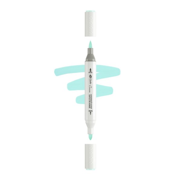 Маркер акриловый двусторонний СОНЕТ перо кисть/пуля 1 шт B802 водный NP-273-B802