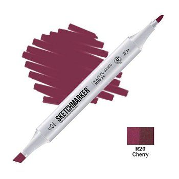 Маркер SKETCHMARKER двухсторонний на спирт.основе R20 Вишня MPSM-R20