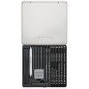 Набор для рисования углем CRETACOLOR Black Box Charcoal 20 предметов, мет.пенал CR40030