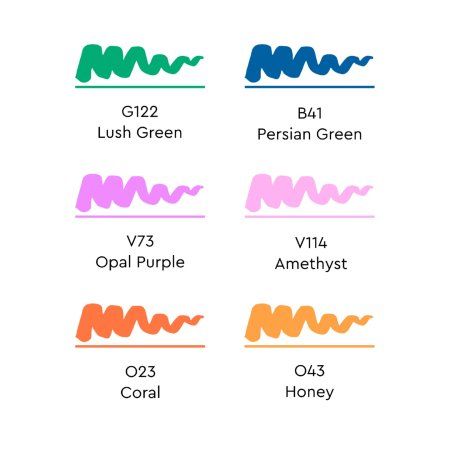 Набор маркеров SKETCHMARKER Brush Rich 6 шт MPSMB-6RICH