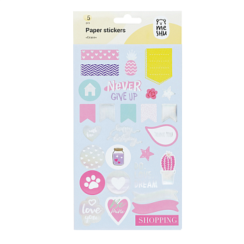 Набор бумажных наклеек MESHU "Grace" 5 шт RE-MS_43766