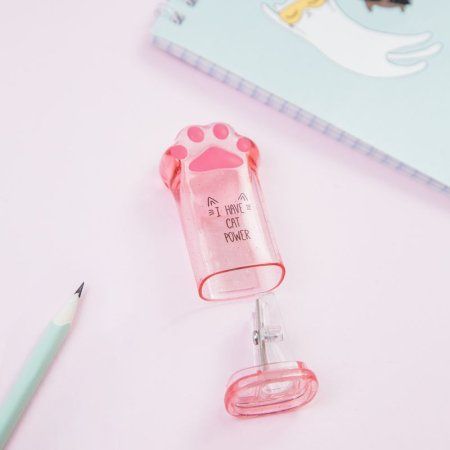 Точилка пластиковая MESHU "Say Meow" 1 отверстие, контейнер, ассорти RE-SH_41272