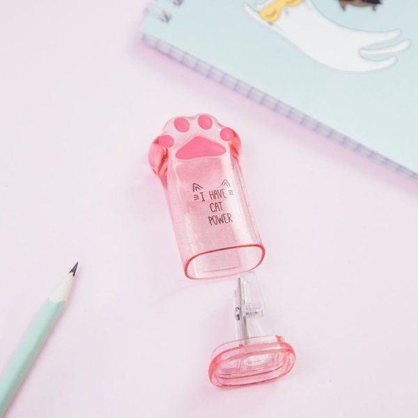 Точилка пластиковая MESHU "Say Meow" 1 отверстие, контейнер, ассорти RE-SH_41272