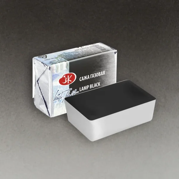 Акварель БЕЛЫЕ НОЧИ кювета 2.5 мл, 801 Сажа газовая NP-1911801