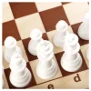 Набор игр 2 в 1 ТРИ СОВЫ "Шахматы, шашки" обиходные, пластиковые с деревянной доской 29 x 29 см RE-НИ_47879