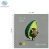 Скетчбук 60л. 150 x 150 мм MESHU "Avocadreams" 120 г/м2, на гребне RE-MS_44873