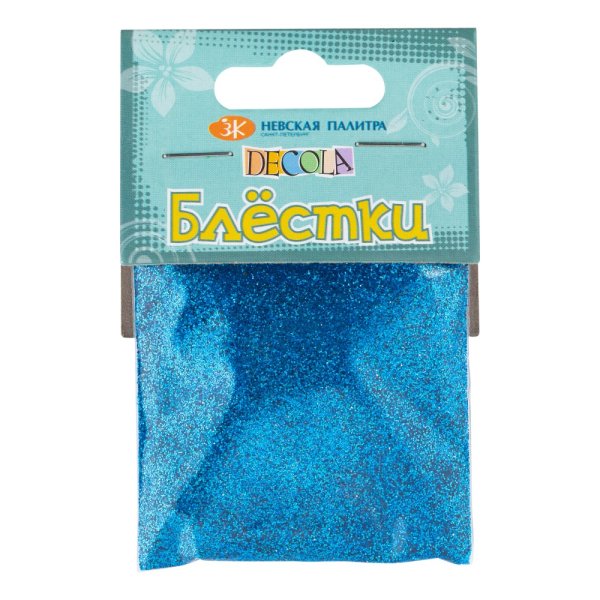 Блестки декоративные DECOLA размер 0.3 мм, 20 г, небесно-голубой NP-W041-221-0,3