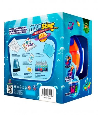 Набор для опытов Slime "Aqua Slime. Большой набор" 650 г AS-AQ002