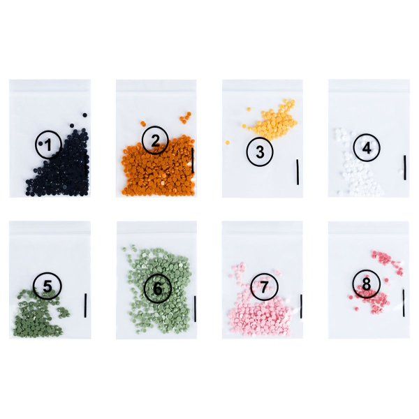 Алмазная мозаика, магнит ТРИ СОВЫ "Тигр" картонный конверт RE-АММ_48240