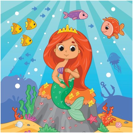 Пазл ТРИ СОВЫ 16 maxi "Русалочка" RE-ПК16М_54496