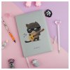 Ежедневник недатированный А5 136л. MESHU "Сat melody" кожзам, карман с брелком, закладка RE-MS_53626