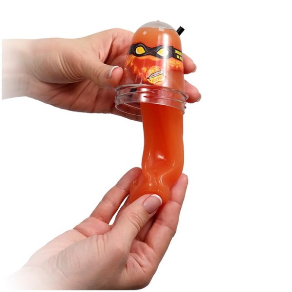 Слайм Slime "Ninja" красный меняет цвет на желтый 130 г AS-S130-9