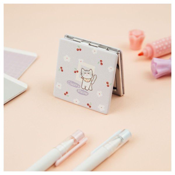 Зеркальце карманное складное MESHU "Cherry meow" RE-MS_52699