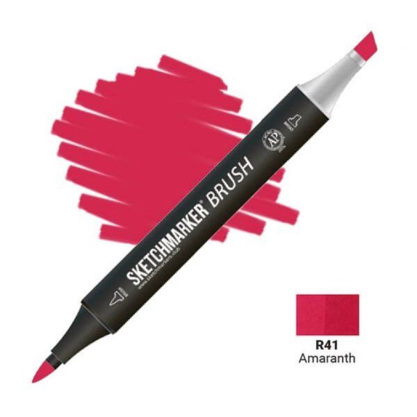 Маркер SKETCHMARKER Brush двухсторонний на спирт.основе R41 Пурпурный цвет MPSMB-R41