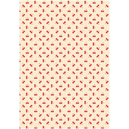 Упаковочная бумага глянцевая MESHU "Вишенки" 1л. 70 x 100 см 80 г/м2 RE-MS_53459