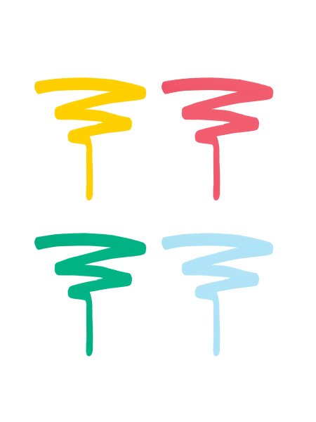 Набор акриловых маркеров СОНЕТ двусторонний, 4 цв яркие цвета, перо кисть/пуля, блистер NP-2731032329