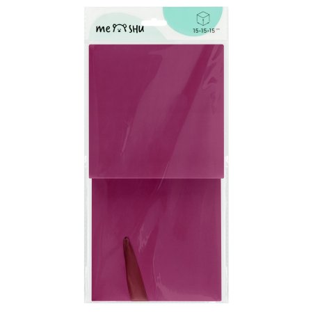 Коробка складная подарочная MESHU "Persian Red", (15*15*15см), с лентой RE-MS_54178