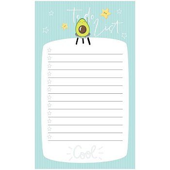 Блок для записей (To Do list) MESHU "Avocado" 10 x 17 см 50л. на склейке RE-MS_46571