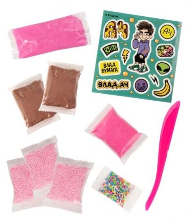 Набор для создания слайма Slime "Лаборатория Пранк" Влад А4, Десерт пончик AS-SS500-40193