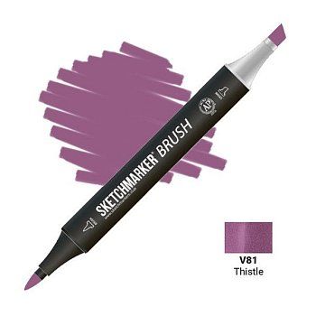 Маркер SKETCHMARKER Brush двухсторонний на спирт.основе V81 Чертополох MPSMB-V81