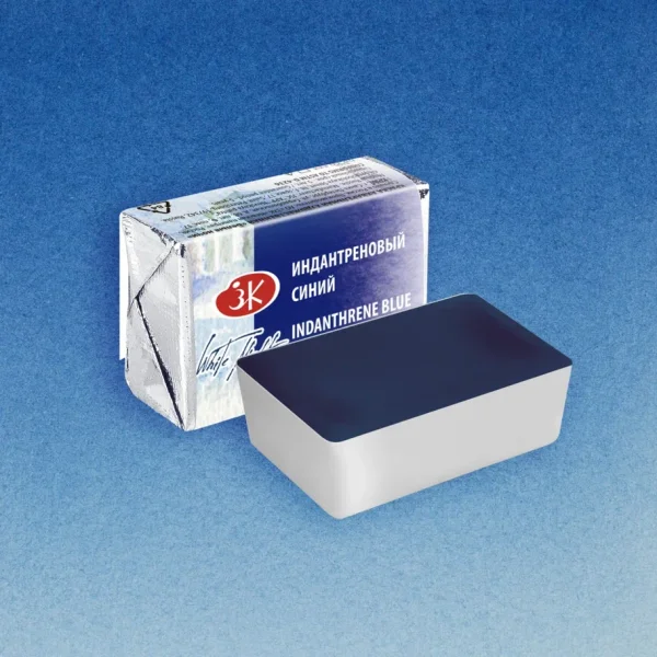 Акварель БЕЛЫЕ НОЧИ кювета 2.5 мл, 524 Индантреновый синий NP-1911524