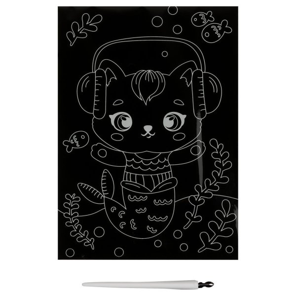 Гравюра с мультицветной основой ТРИ СОВЫ А5 "Музыка" RE-GA5_49951