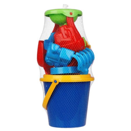 Набор для песка ТРИ СОВЫ "Транспорт" 8 предметов (ведро, мельница, сито, грабли, совок, 3 формочки) RE-ПИО_011