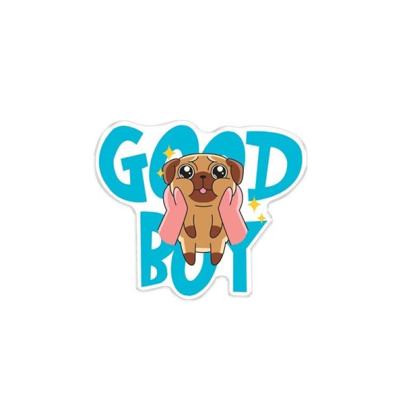 Значок акриловый MESHU "Good boy" 3.5 x 3 см, прямая УФ-печать RE-MS_47426