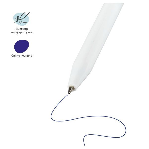 Ручка шариковая автоматическая MESHU "Meow&Woof" синяя, 0,7мм, корпус ассорти, с топпером RE-MS_42510