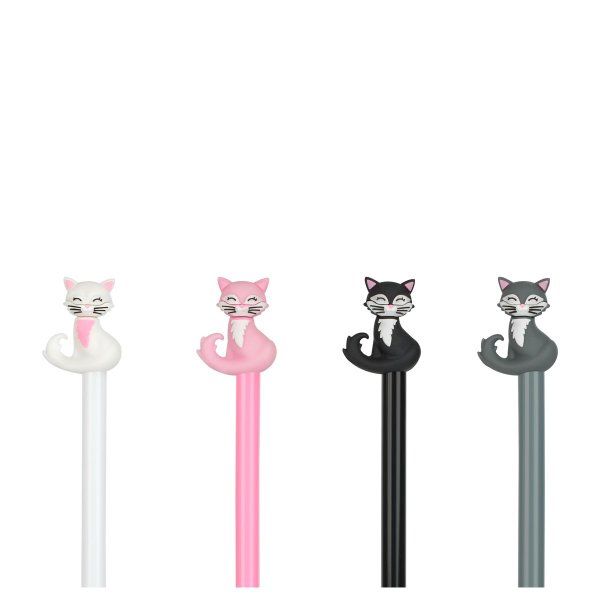 Ручка шариковая MESHU "Purr" синяя, 0.7 мм, корпус ассорти RE-MS_52348