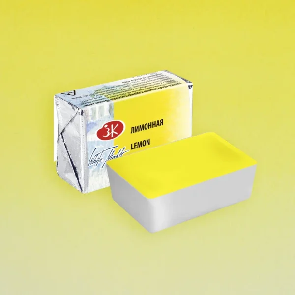 Акварель БЕЛЫЕ НОЧИ кювета 2.5 мл, 214 Лимонная NP-1911214