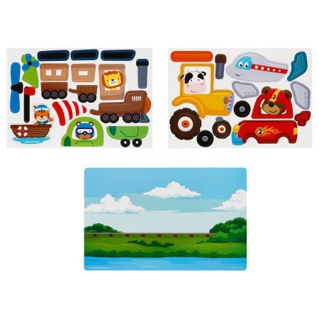 Игра развивающая на магнитах ТРИ СОВЫ "Веселый транспорт" 31 эл. RE-МИ_48720