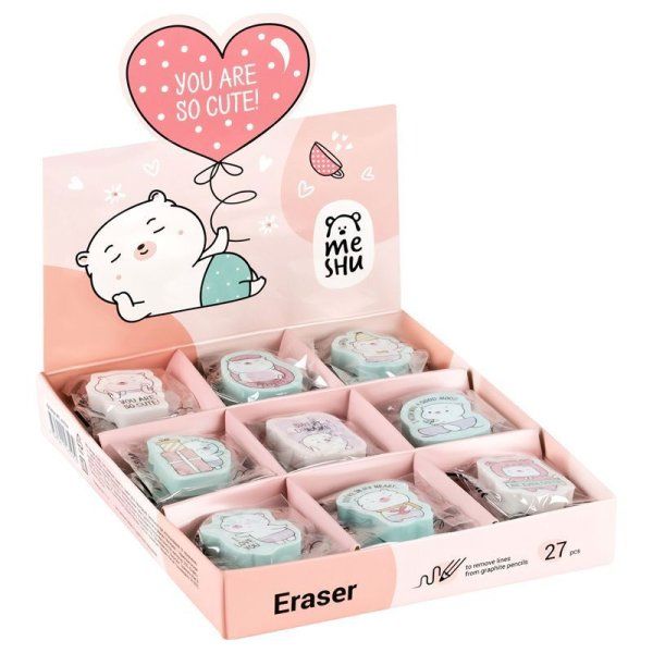 Ластик MESHU "Сute" фигурный 40 x 30 x 13 мм, термопластичная резина RE-MS_45594