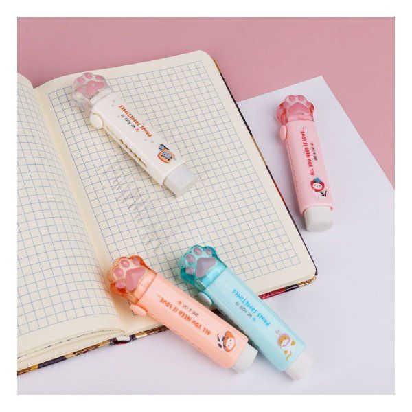 Ластик MESHU "Cat Paw" 93 x 28 x 17 мм, термопластичная резина, пластиковый футляр RE-MS_54912