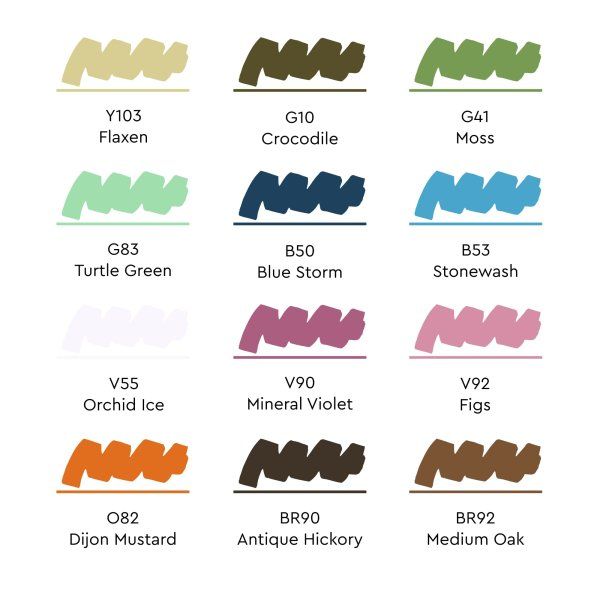 Набор маркеров SKETCHMARKER Complex 12 шт + сумка органайзер, MPSM-12COMPX