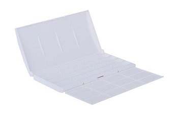 Коробка под акварель 24 и 36 цв, пластик, палитра NP-2437